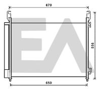 EACLIMA 30C60063 - Condensador, aire acondicionado