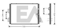 EACLIMA 30C71030 - Condensador, aire acondicionado