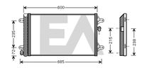 EACLIMA 30C77031 - Condensador, aire acondicionado