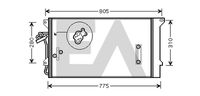 EACLIMA 30C77035 - Condensador, aire acondicionado