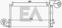 EACLIMA 30C76011 - Condensador, aire acondicionado