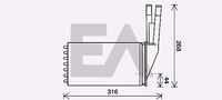 EACLIMA 45C10017 - Radiador de calefacción