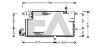 EACLIMA 30C77005 - Condensador, aire acondicionado