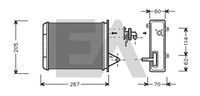 EACLIMA 45C25003 - Radiador de calefacción