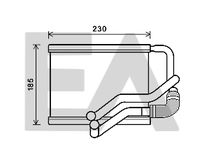 EACLIMA 45C28028 - Diámetro de entrada 1 [mm]: 19<br>Diámetro de salida 1 [mm]: 19<br>Calidad: Premium<br>Restricción de fabricante: DOOWON<br>Material: Aluminio<br>Tipo radiador: Aletas refrigeración soldadas<br>Longitud de red [mm]: 150<br>Ancho de red [mm]: 225<br>Profundidad de red [mm]: 20<br>