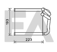 EACLIMA 45C36029 - Calidad: Premium<br>Restricción de fabricante: HALLA<br>Material: Aluminio<br>Material: Plástico<br>Tipo radiador: Aletas refrigeración soldadas<br>Longitud de red [mm]: 160<br>Ancho de red [mm]: 115<br>Profundidad de red [mm]: 12<br>