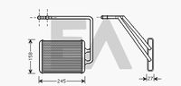 EACLIMA 45C28013 - Diámetro de entrada 1 [mm]: 17<br>Diámetro de salida 1 [mm]: 17<br>Calidad: Premium<br>Restricción de fabricante: HALLA<br>Material: Aluminio<br>Tipo radiador: Aletas refrigeración soldadas<br>Longitud de red [mm]: 215<br>Ancho de red [mm]: 155<br>Profundidad de red [mm]: 16<br>