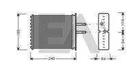 EACLIMA 45C25006 - Radiador de calefacción