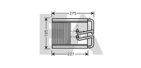 EACLIMA 45C28019 - Diámetro de entrada 1 [mm]: 17<br>Diámetro de salida 1 [mm]: 17<br>Calidad: Premium<br>Restricción de fabricante: DOOWON<br>Material: Aluminio<br>Tipo radiador: Aletas refrigeración soldadas<br>Longitud de red [mm]: 150<br>Ancho de red [mm]: 215<br>Profundidad de red [mm]: 20<br>