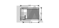 EACLIMA 45C28040 - Radiador de calefacción