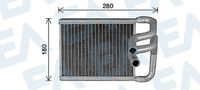 EACLIMA 45C28042 - Radiador de calefacción