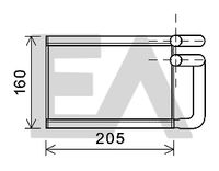 EACLIMA 45C36024 - Radiador de calefacción