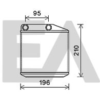 EACLIMA 45C54037 - Radiador de calefacción