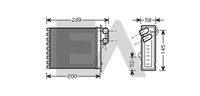 EACLIMA 45C60029 - Diámetro de entrada 1 [mm]: 16,2<br>Diámetro de salida 1 [mm]: 16,2<br>Calidad: Premium<br>Restricción de fabricante: VALEO<br>Material: Aluminio<br>Artículo complementario / información complementaria 2: sin tubo de conexión<br>Tipo radiador: Aletas refrigeración soldadas<br>Longitud de red [mm]: 134<br>Ancho de red [mm]: 178<br>Profundidad de red [mm]: 26<br>