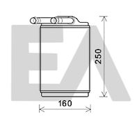 EACLIMA 45C50029 - Diámetro de entrada 1 [mm]: 17<br>Diámetro de salida 1 [mm]: 17<br>Calidad: Premium<br>Material: Aluminio<br>Tipo radiador: Aletas refrigeración soldadas<br>Longitud de red [mm]: 150<br>Ancho de red [mm]: 116<br>Profundidad de red [mm]: 20<br>