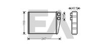 EACLIMA 45C50028 - Radiador de calefacción