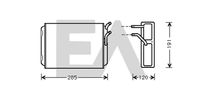 EACLIMA 45C78004 - Radiador de calefacción