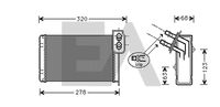 EACLIMA 45C60023 - Radiador de calefacción