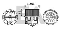 EACLIMA 42A05002 - Motor eléctrico, ventilador habitáculo