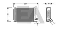 EACLIMA 45C77015 - Diámetro de entrada 1 [mm]: 16<br>Diámetro de salida 1 [mm]: 16<br>Calidad: Premium<br>Material: Aluminio<br>Material: Plástico<br>Tipo radiador: Aletas refrigeración unidas mecánicamente<br>Longitud de red [mm]: 234<br>Ancho de red [mm]: 158<br>Profundidad de red [mm]: 42<br>