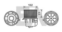 EACLIMA 42A22007 - Motor eléctrico, ventilador habitáculo