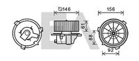 EACLIMA 42A25003 - Motor eléctrico, ventilador habitáculo