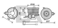 EACLIMA 42A10025 - Material: Plástico<br>Restricción de fabricante: VALEO<br>Versión: Con regulador<br>Diámetro 1 [mm]: 143<br>