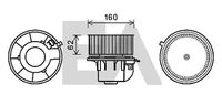 EACLIMA 42A22003 - Motor eléctrico, ventilador habitáculo