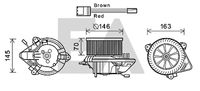 EACLIMA 42A10006 - Motor eléctrico, ventilador habitáculo