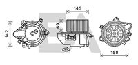 EACLIMA 42A25004 - Motor eléctrico, ventilador habitáculo