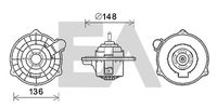 EACLIMA 42A28011 - Motor eléctrico, ventilador habitáculo