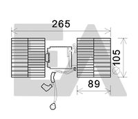 EACLIMA 42A22006 - Motor eléctrico, ventilador habitáculo