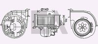 EACLIMA 42A07016 - Motor eléctrico, ventilador habitáculo