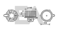 EACLIMA 42A28003 - Motor eléctrico, ventilador habitáculo