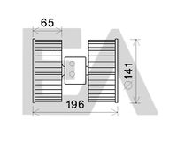 EACLIMA 42A07006 - Motor eléctrico, ventilador habitáculo