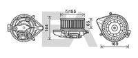 EACLIMA 42A02002 - Motor eléctrico, ventilador habitáculo