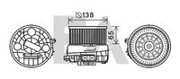 EACLIMA 42A10015 - Motor eléctrico, ventilador habitáculo