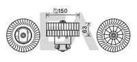 EACLIMA 42A07011 - Motor eléctrico, ventilador habitáculo