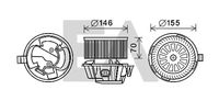 EACLIMA 42A18002 - Motor eléctrico, ventilador habitáculo