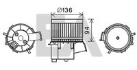 EACLIMA 42A25012 - Motor eléctrico, ventilador habitáculo