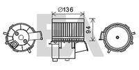 EACLIMA 42A25020 - Motor eléctrico, ventilador habitáculo