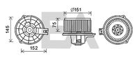 EACLIMA 42A36007 - Motor eléctrico, ventilador habitáculo