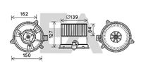 EACLIMA 42A22008 - Motor eléctrico, ventilador habitáculo