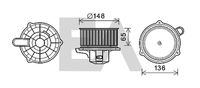 EACLIMA 42A36008 - Motor eléctrico, ventilador habitáculo