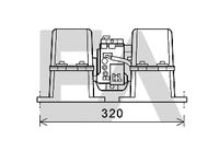 EACLIMA 42A47003 - Motor eléctrico, ventilador habitáculo