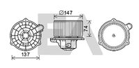 EACLIMA 42A28018 - Motor eléctrico, ventilador habitáculo