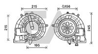 EACLIMA 42A50009 - Motor eléctrico, ventilador habitáculo