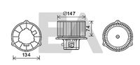 EACLIMA 42A28005 - Motor eléctrico, ventilador habitáculo