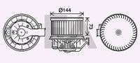 EACLIMA 42A22018 - Motor eléctrico, ventilador habitáculo