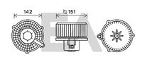 EACLIMA 42A28008 - Motor eléctrico, ventilador habitáculo